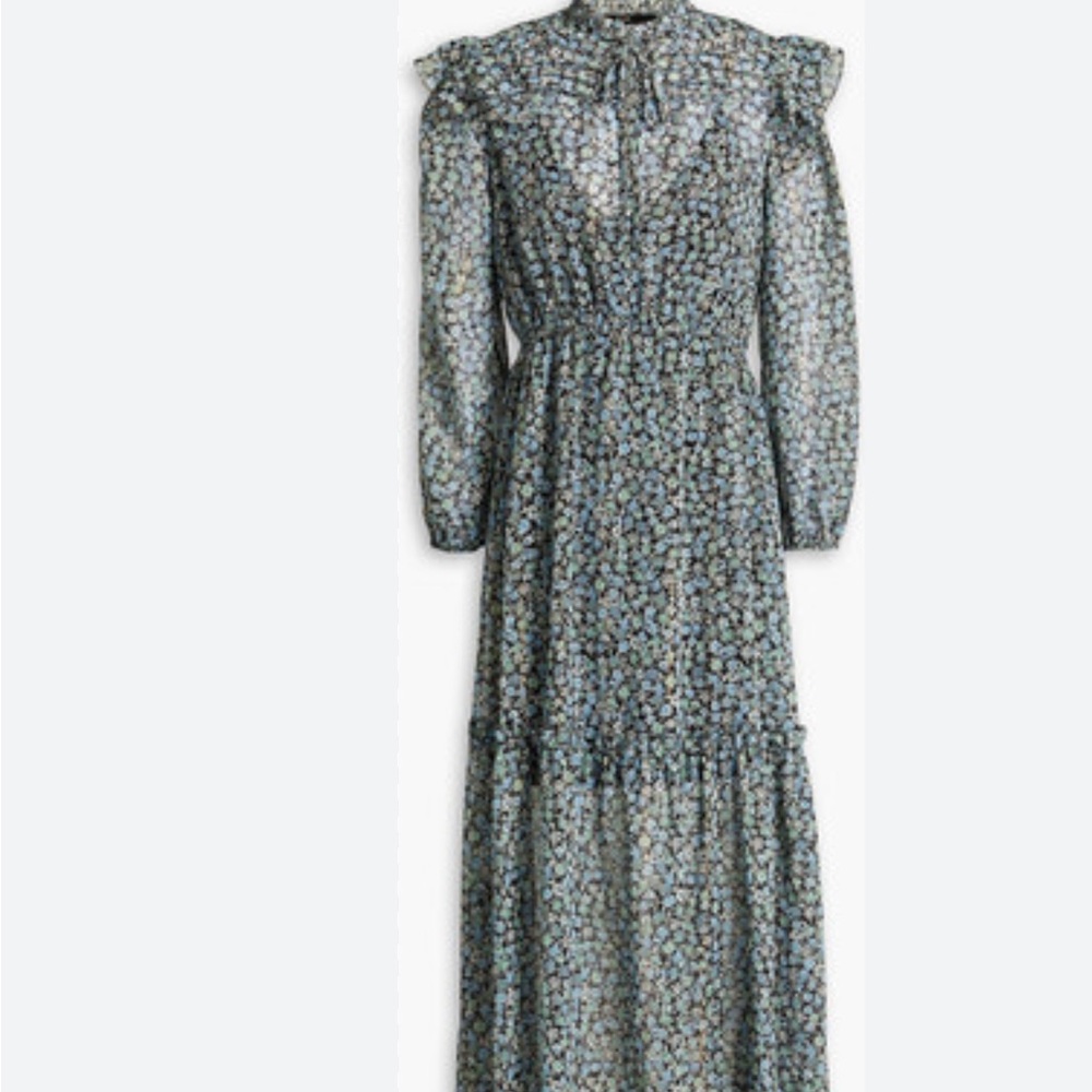 Maje midi floral dress size 40